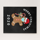 Covid Gingerbread Mann Weihnachten 2020 Puzzle (Horizontal)