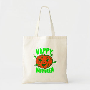 covid halloween impfstoff kürbis vacciween tragetasche