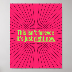 Covid Inspiration Positive Vibes temporär Poster