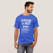 Covid ist nicht über dunkle T - Shirt (Vorne ganz)