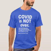 Covid ist nicht über dunkle T - Shirt (Vorderseite)
