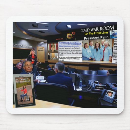 Covid. Kriegszimmer Mousepad (Vorne)