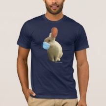 COVID Maske Bunny T - Shirt (Dark)
