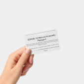 COVID Natural Immunity Passport ID's Abzeichen Car Ausweis (Handheld)