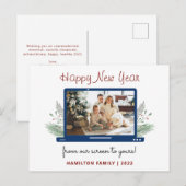 Covid Neujahrsbildschirm für Ihr Foto Gruß Postkarte (Vorne/Hinten)