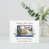 Covid Neujahrsbildschirm für Ihr Foto Gruß Postkarte (Stehend Vorderseite)