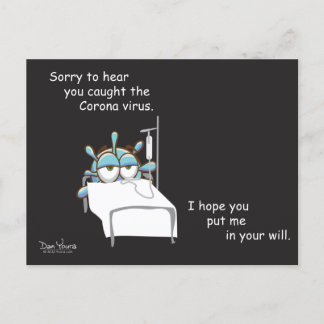 COVID Postcard #2 in CORONA Serie von Dan Youra Postkarte