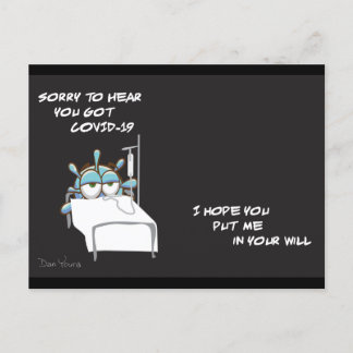 COVID Postcard #2 in einer Serie von Dan Youra Postkarte