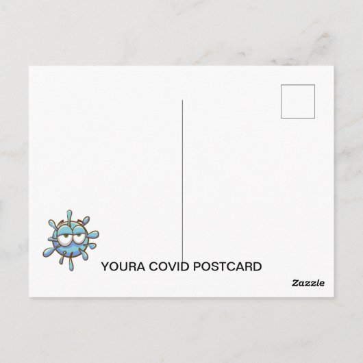 COVID Postcard #2 in einer Serie von Dan Youra Postkarte (Rückseite)
