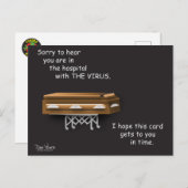 COVID Postcard #8 in CORONA Serie von Dan Youra Postkarte (Vorne/Hinten)