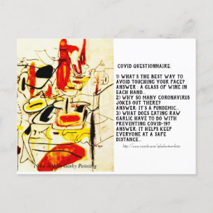 "Covid Questionnaire" Postkarte