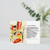 "Covid Questionnaire" Postkarte (Stehend Vorderseite)