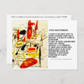 "Covid Questionnaire" Postkarte (Vorne/Hinten)