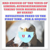 COVID REVOLT AUFKLEBER (Blatt)