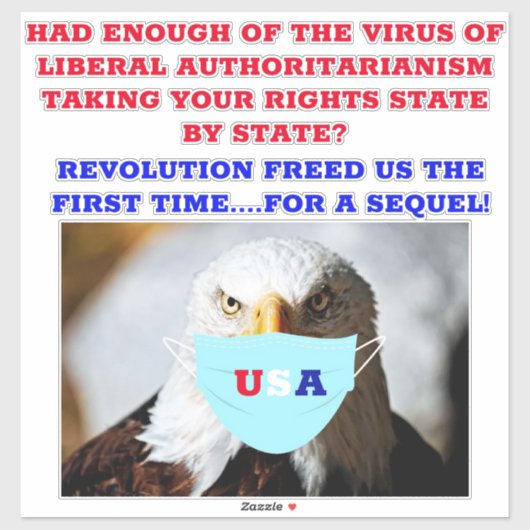 COVID REVOLT AUFKLEBER (Blatt)