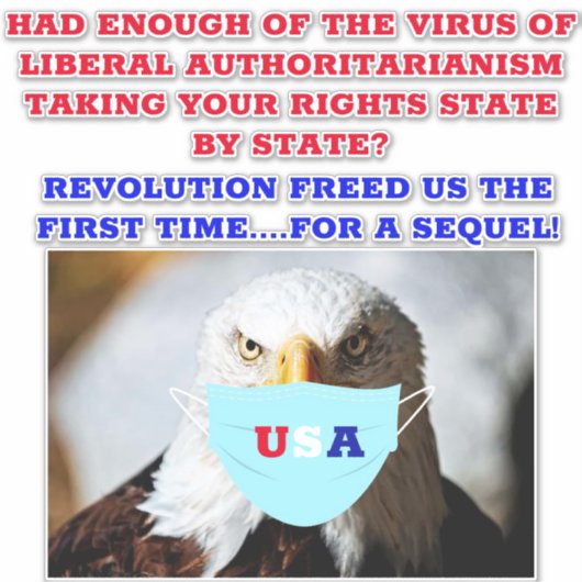 COVID REVOLT AUFKLEBER (Vorderseite)