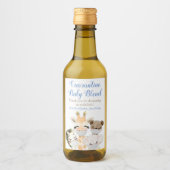 Covid Safari Animals Baby Dusche Mini Weinkennzeic Weinetikett (Vorderseite)