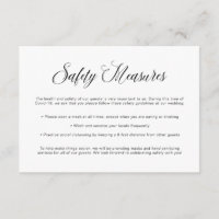 Covid Safety Guidelines | Informationen zur Hochze