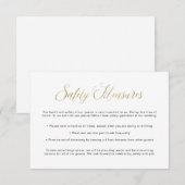 Covid Safety Guidelines | Informationen zur Weddin Begleitkarte (Vorne/Hinten)