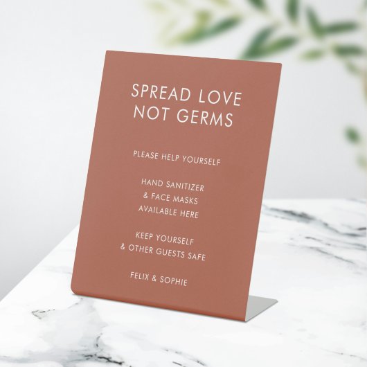 Covid Safety | Sanierung der Terracotta Wedding Sockelschild