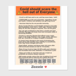 Covid sollte sich aus allen die Hölle machen Aufkleber