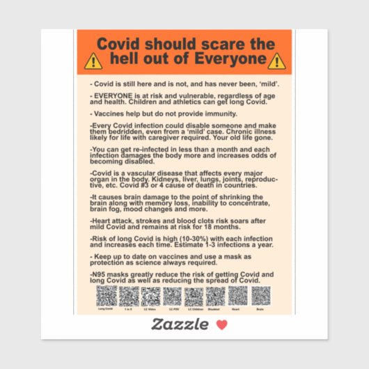 Covid sollte sich aus allen die Hölle machen Aufkleber (Blatt)