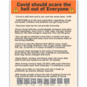 Covid sollte sich aus allen die Hölle machen Aufkleber (Vorderseite)