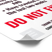 COVID STOP BUSINESS Poster (Ecke)