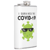 COVID Survider Flasche Flachmann (Rechts)