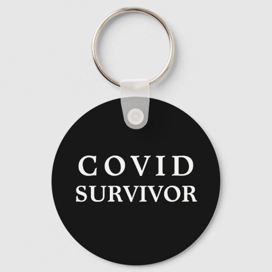 Covid Survivor - I Survived Covid-19 Virus Schlüsselanhänger (Vorderseite)