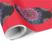 Covid-Virus-Biologie Geschenkpapier (Rolleneckpunkt)