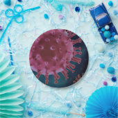 Covid-Virus-Biologie Pappteller (Party)
