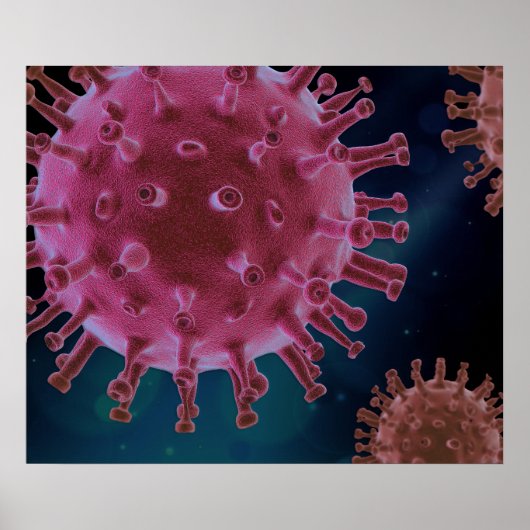 Covid-Virus-Biologie Poster (Vorne)