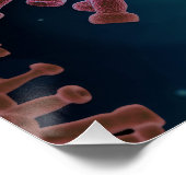 Covid-Virus-Biologie Poster (Ecke)