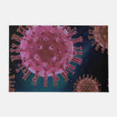 Covid Virus Biology Floor Mat Fußmatte (Vorderseite)