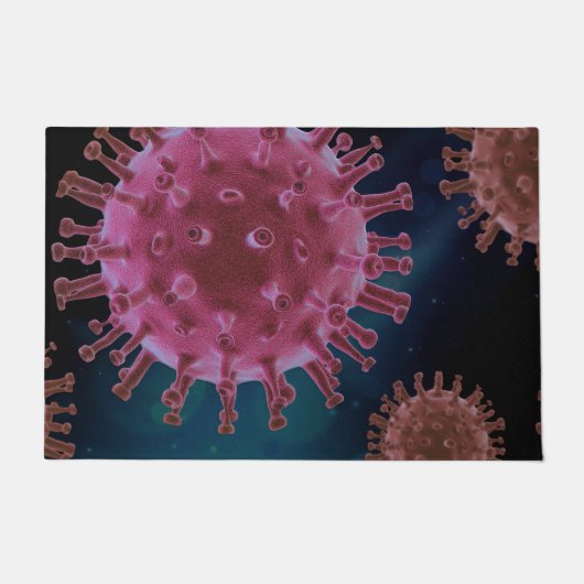 Covid Virus Biology Floor Mat Fußmatte (Vorderseite)