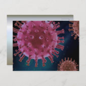 Covid Virus Biology Postkarte (Vorne/Hinten)