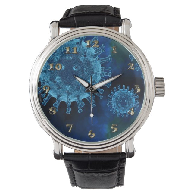 Covid-Virus-Infektion Armbanduhr (Vorderseite)