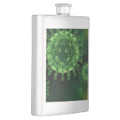 Covid-Virus-Infektion Flachmann (Rechts)