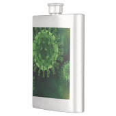 Covid-Virus-Infektion Flachmann (Links)