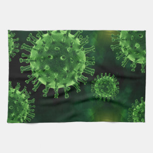 Covid-Virus-Infektion Geschirrtuch