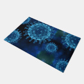 Covid Virus Infektion Pathogen Floor Mat Fußmatte (Schrägansicht)