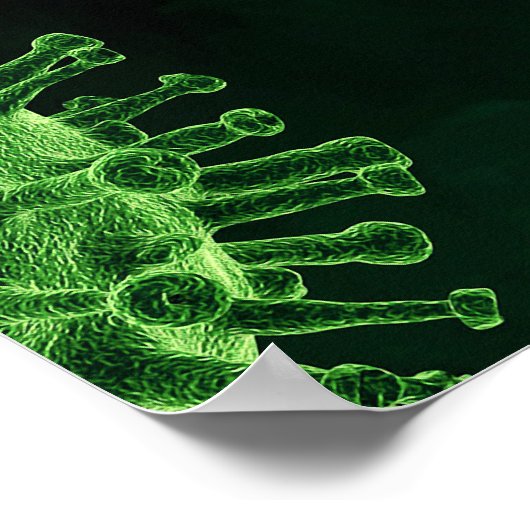 Covid-Virus-Infektion Poster (Ecke)