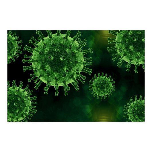 Covid-Virus-Infektion Poster (Vorderseite)
