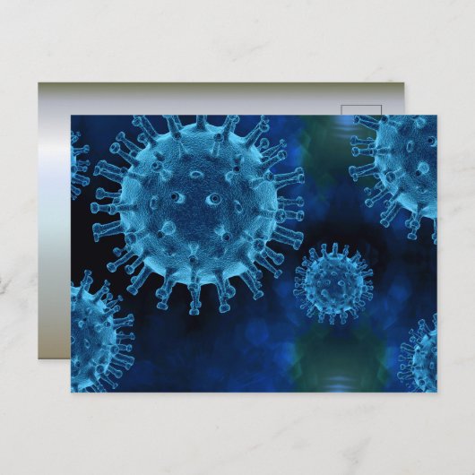 Covid-Virus-Infektion Postkarte (Vorne/Hinten)