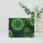 Covid-Virus-Infektion Postkarte (Stehend Vorderseite)