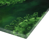 Covid-Virus-Infektion Schneidebrett (Ecke)