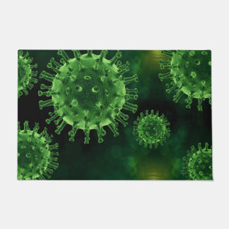 Covid Virus Pathogen Infection Floor Mat Fußmatte