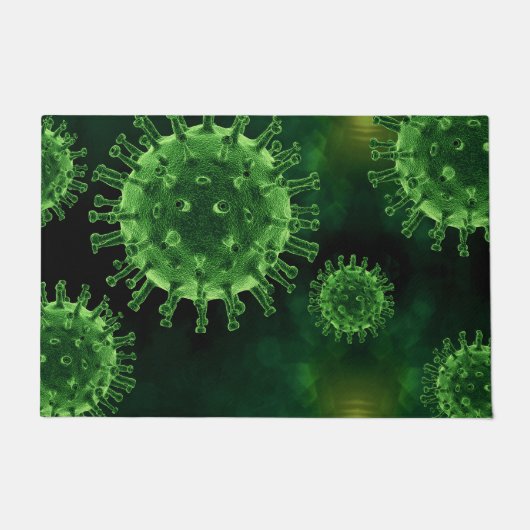 Covid Virus Pathogen Infection Floor Mat Fußmatte (Vorderseite)