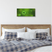 Covid-Virus | Zazzle_Growshop. Leinwanddruck (Insitu (Schlafzimmer))